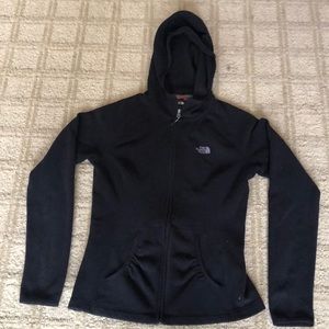 North face fleece jacket with hood